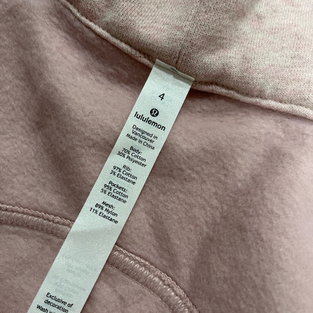 *NWT❗️Lululemon Heathered Pink Scuba Hoodie - Picture 8 of 10